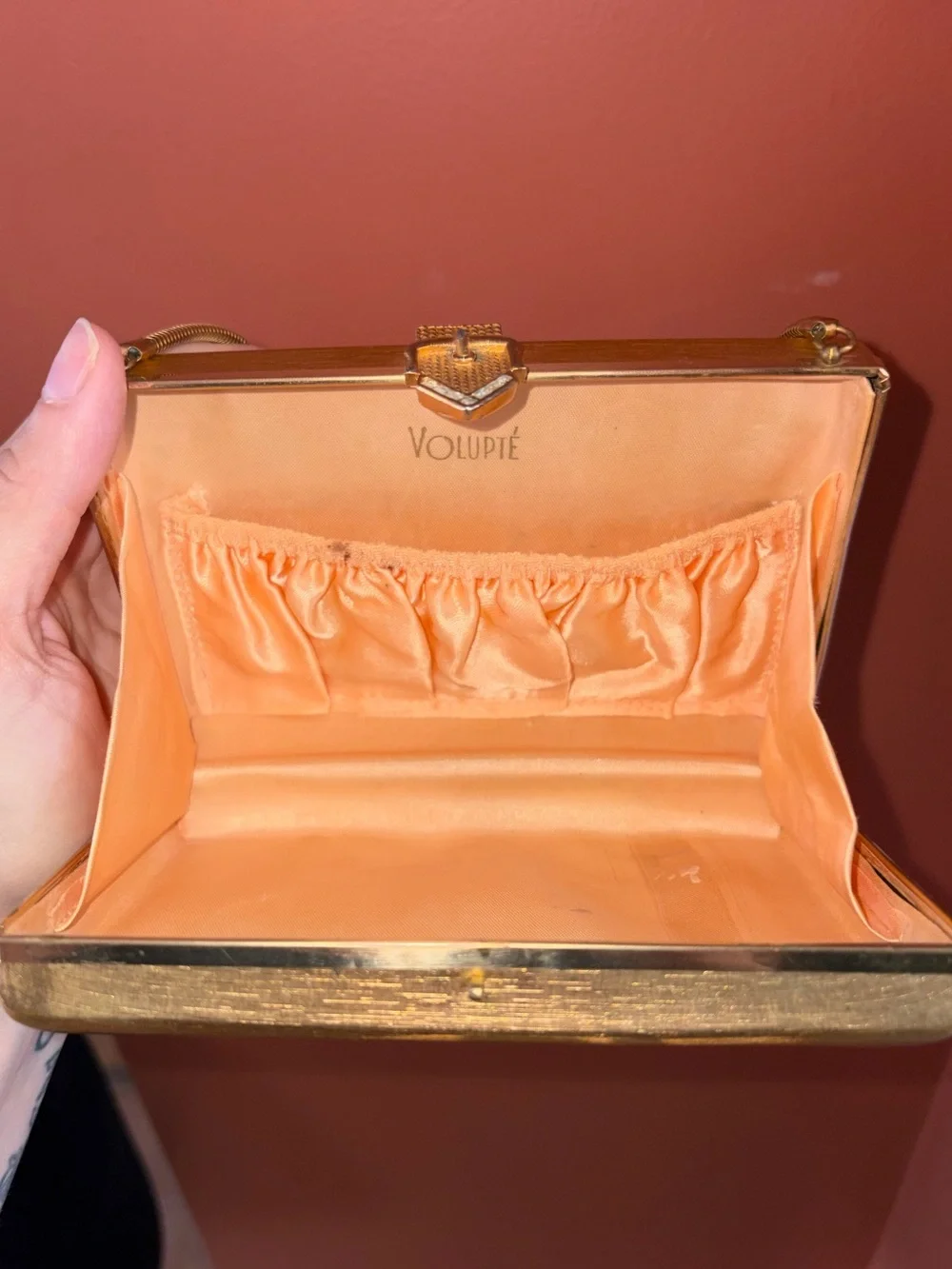 Antique Volupté gold handbag